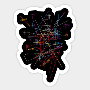 Abstract Design Pattern Sticker